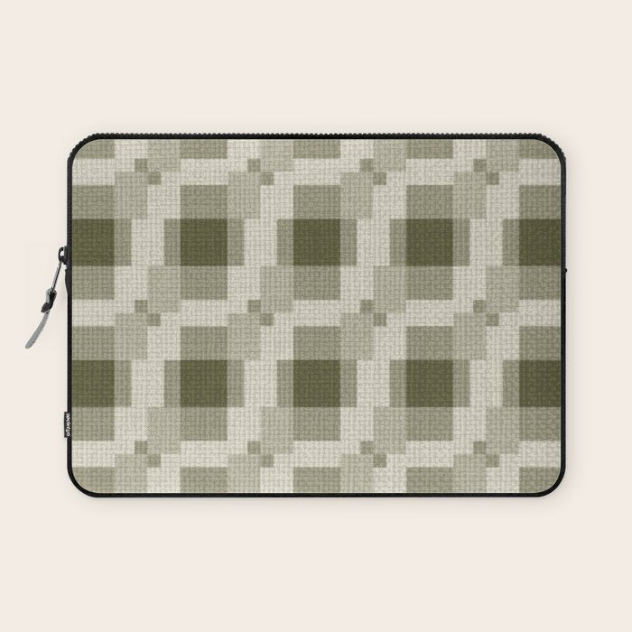 Shaded Lichen Multi Gingham Woven Checker Laptop Sleeve Gallery Image 1