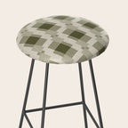 Shaded Lichen Multi Gingham Woven Checker Stool Gallery Image 2