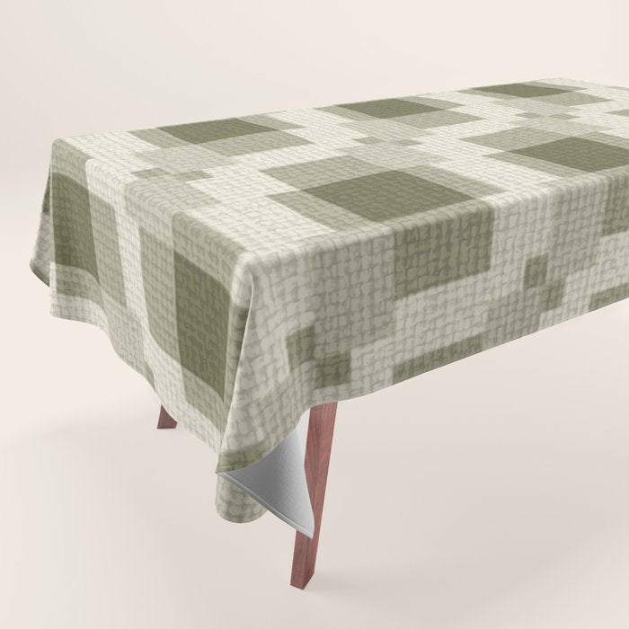 Shaded Lichen Multi Gingham Woven Checker Tablecloth Gallery Image 1