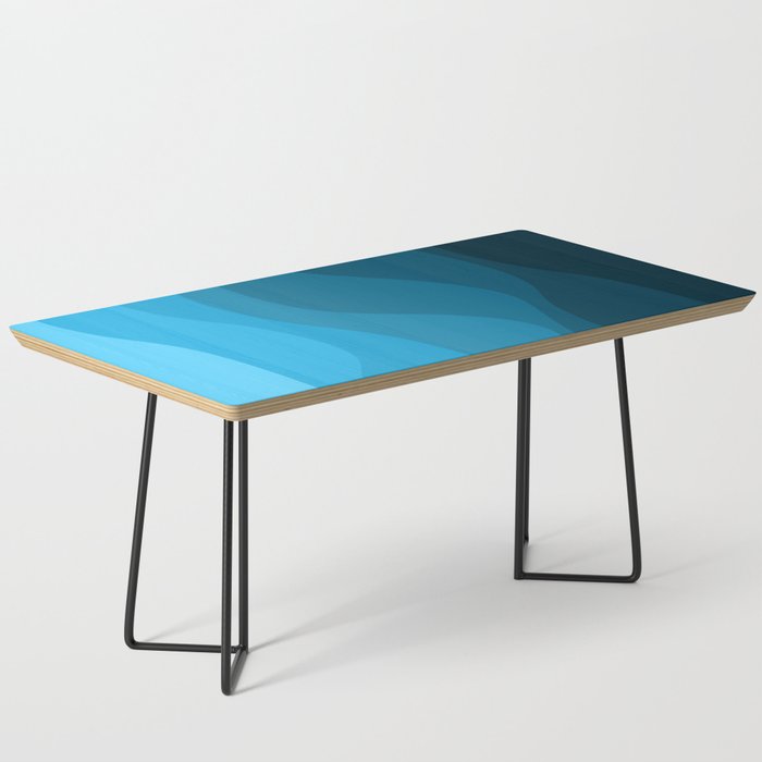 Blue wavy ocean Coffee Table Gallery Image 1