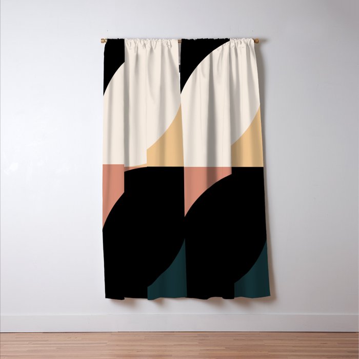 Almond Abstract XVI Window Curtain Gallery Image 3