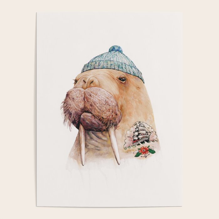 Tattooed Walrus Poster Gallery Image 4