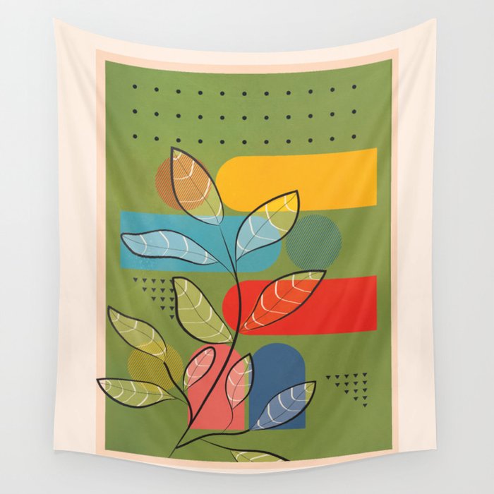 Tropical Geometry 5 Wall Tapestry Gallery Image 1