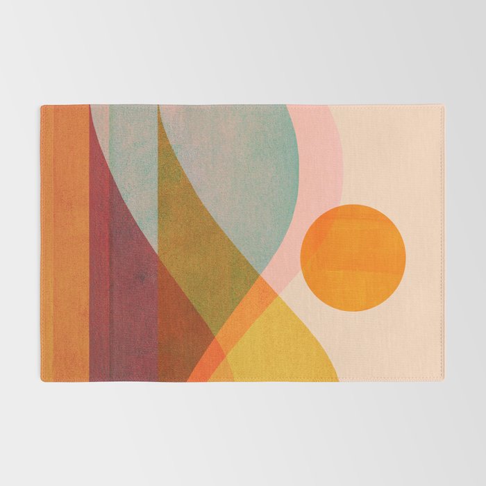 Abstraction_SUNSET_LANDSCAPE_POP_ART_Minimalism_018X Rug Gallery Image 2
