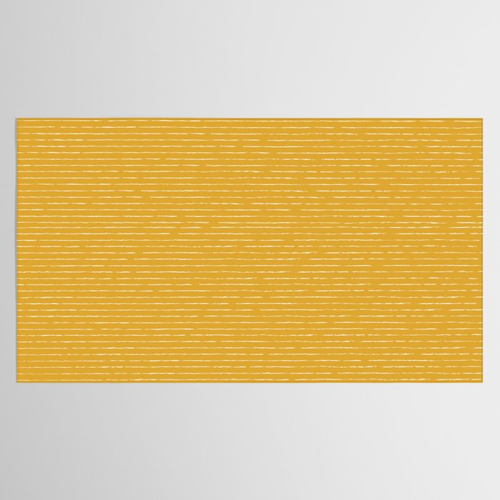 Lines (Mustard Yellow) Tablecloth Gallery Image 2