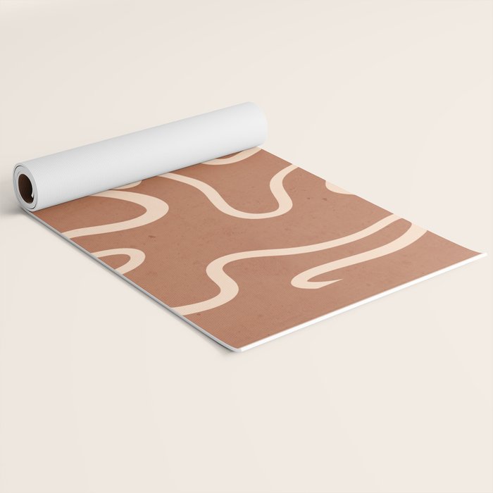 Abstract line art 245 Yoga Mat Gallery Image 2