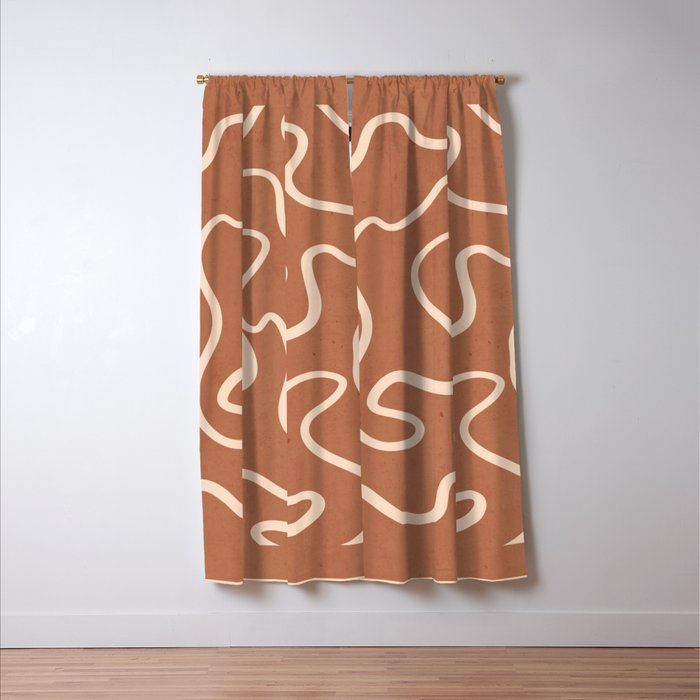 Abstract line art 245 Window Curtain Gallery Image 3