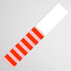Vertical Stripes Bold Fun Basic Pattern in Orange and Pink Table Runner Gallery Image 3