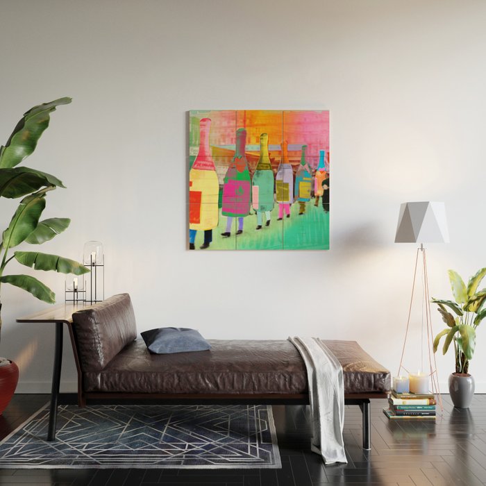 Bubbly Wood Wall Art Gallery Image 2