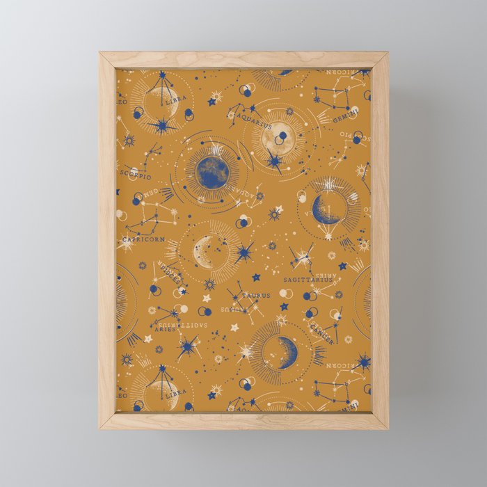 Zodiac abstract YB 1 Mini Art Print Gallery Image 1