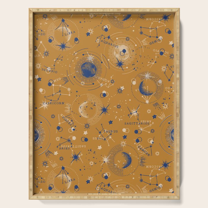 Zodiac abstract YB 1 Serving Tray Gallery Image 1