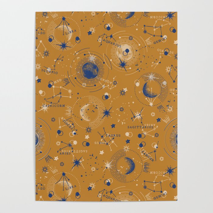 Zodiac abstract YB 1 Poster Gallery Image 4