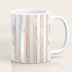 Vintage marine sea shell summer art pattern Coffee Mug Gallery Image 1