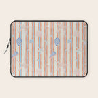 Vintage marine sea shell summer art pattern Laptop Sleeve Gallery Image 1