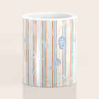 Vintage marine sea shell summer art pattern Coffee Mug Gallery Image 4