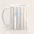 Vintage marine sea shell summer art pattern Coffee Mug Gallery Image 3