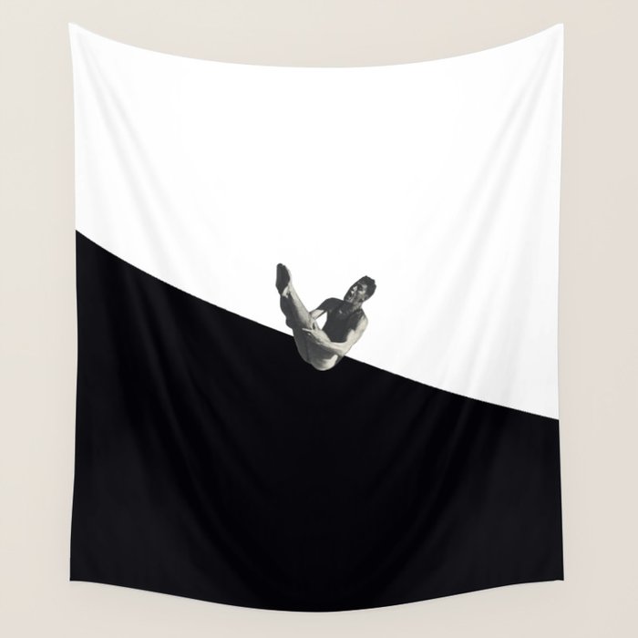 Diver (black) Wall Tapestry Gallery Image 4