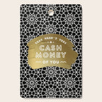 That Wasn't Very Cash Money of You - Black & Gold Cutting Board Gallery Image 1