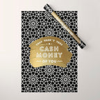 That Wasn't Very Cash Money of You - Black & Gold Wrapping Paper Gallery Image 1