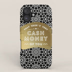 That Wasn't Very Cash Money of You - Black & Gold iPhone Case Gallery Image 1