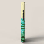 Tropical Ocean View Landscape Illustration iPhone Case Gallery Image 2
