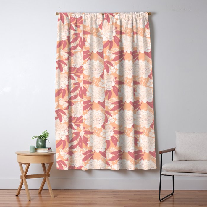 Modern floral blooms PF2 Window Curtain Gallery Image 1