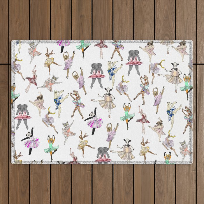 Animal Ballerinas Outdoor Rug Gallery Image 1