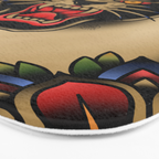 Traditional Tattoo Panther  Bath Mat Gallery Image 3