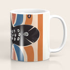 Abstract Octopus with Retro Lines Coffee Mug Gallery Image 1