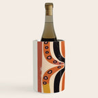Abstract Octopus with Retro Lines Wine Chiller Gallery Image 2