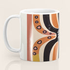 Abstract Octopus with Retro Lines Coffee Mug Gallery Image 3