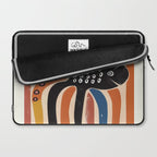 Abstract Octopus with Retro Lines Laptop Sleeve Gallery Image 2