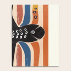 Abstract Octopus with Retro Lines Notebook Gallery Image 4