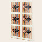 Abstract Octopus with Retro Lines Wallpaper Gallery Image 2