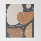 Minimal Colorful Abstract Shapes 9 Throw Blanket Gallery Image 2