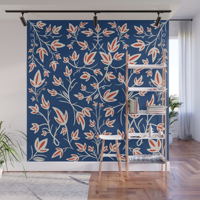 Noa blue Wall Mural Gallery Image 1
