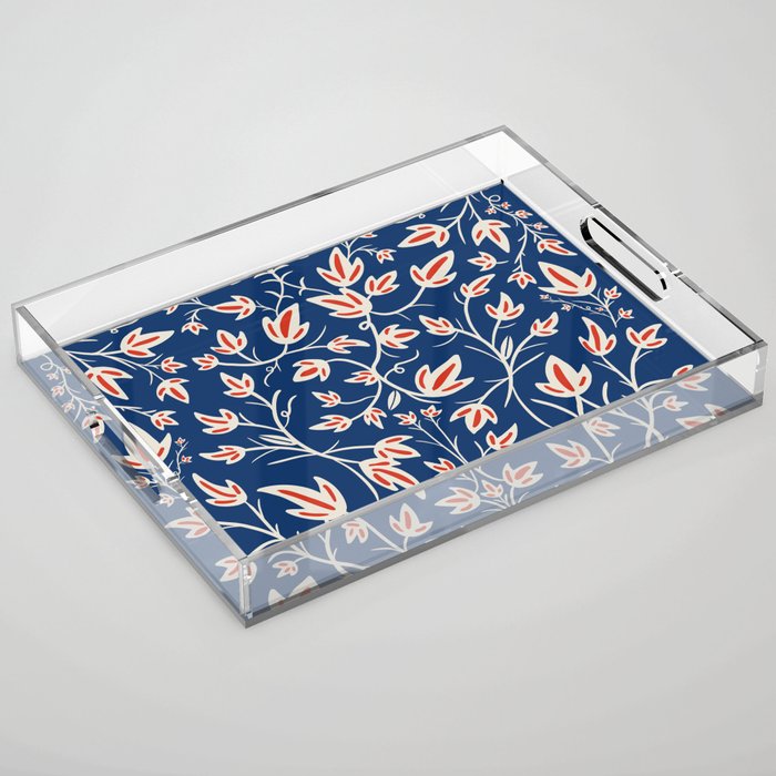 Noa blue Acrylic Tray Gallery Image 1