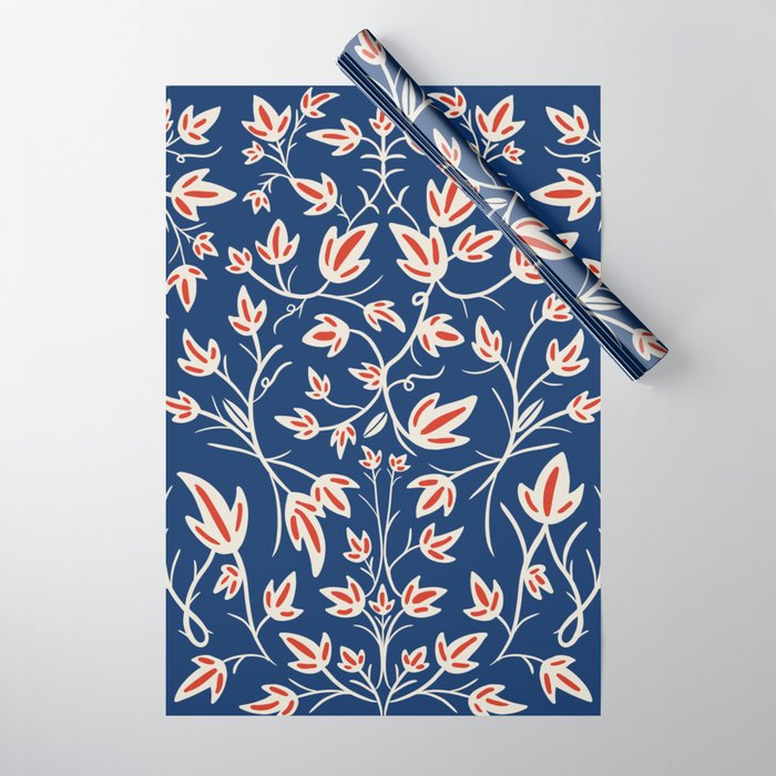 Noa blue Wrapping Paper Gallery Image 1