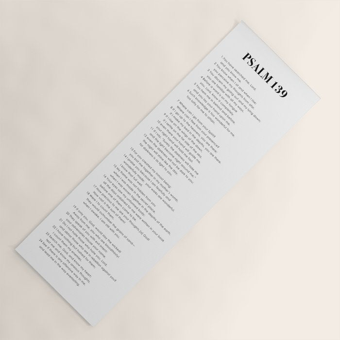 Psalm 139 Yoga Mat Gallery Image 1