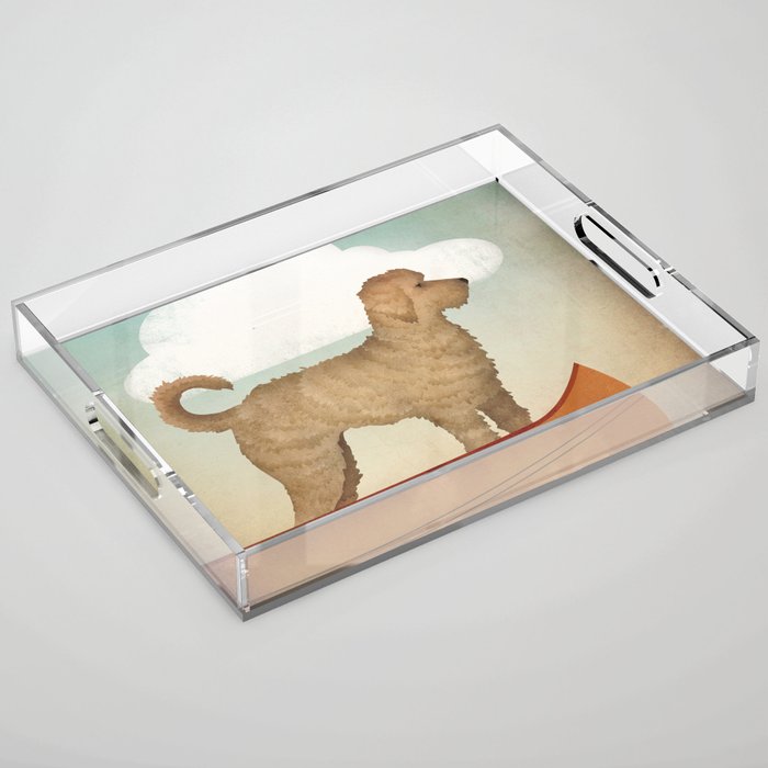 Doodle Goldendoodle Labradoodle Canoe Fowler Acrylic Tray Gallery Image 1