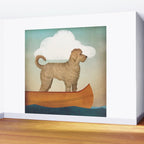 Doodle Goldendoodle Labradoodle Canoe Fowler Wall Mural Gallery Image 2
