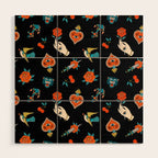 Old School Tattoos II Wood Wall Art Gallery Image 1