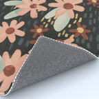 Kate Floral Dark Pattern Rug Gallery Image 4