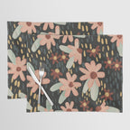 Kate Floral Dark Pattern Placemat Gallery Image 1