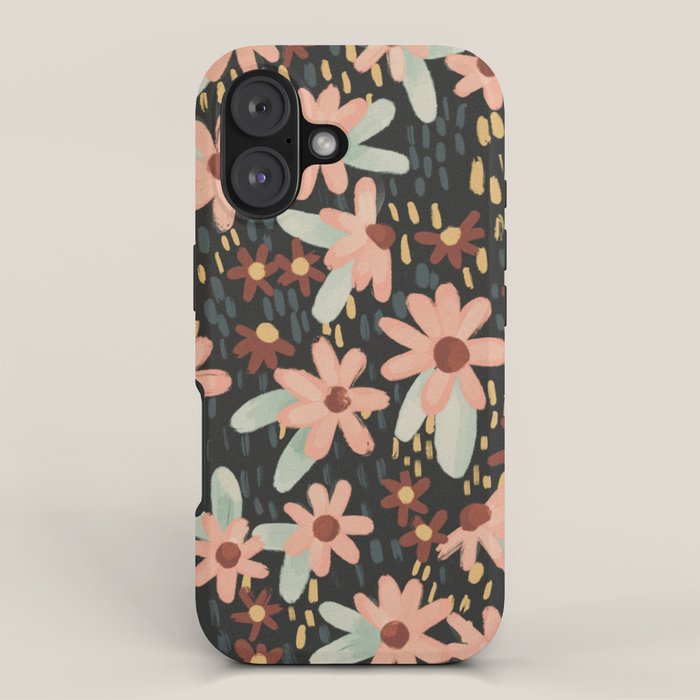 Kate Floral Dark Pattern iPhone Case Gallery Image 1