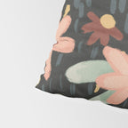 Kate Floral Dark Pattern Pillow Sham Gallery Image 4