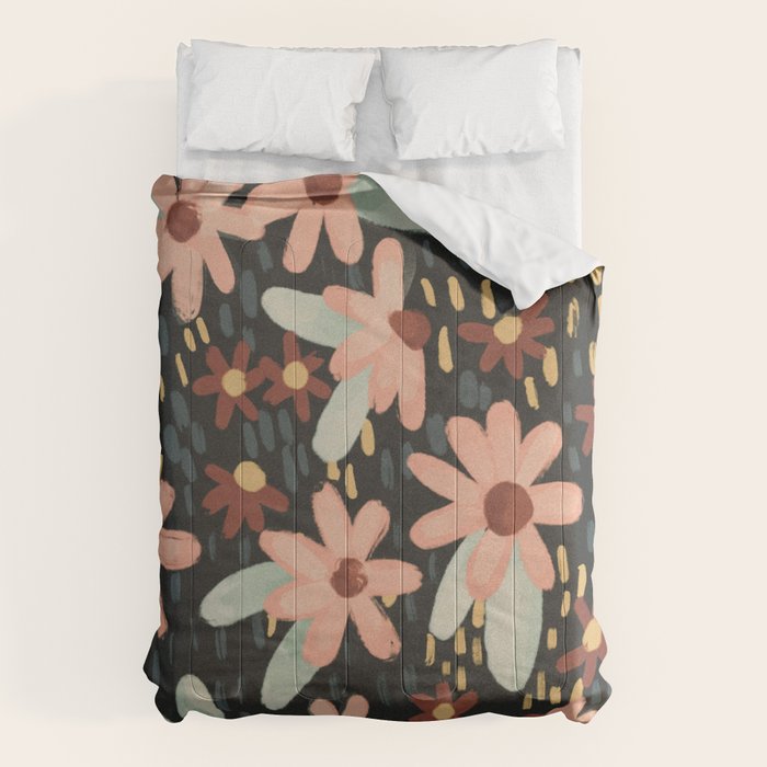 Kate Floral Dark Pattern Comforter Gallery Image 6