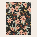 Kate Floral Dark Pattern Poster Gallery Image 4