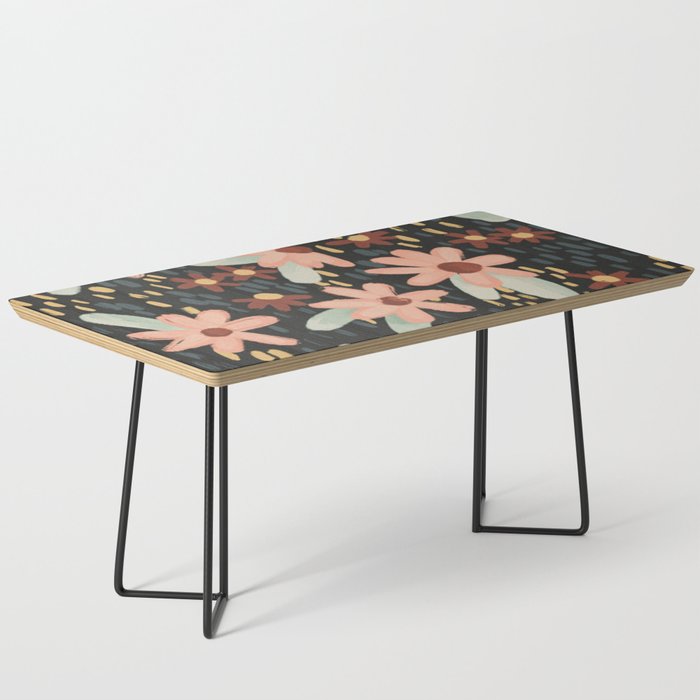 Kate Floral Dark Pattern Coffee Table Gallery Image 1