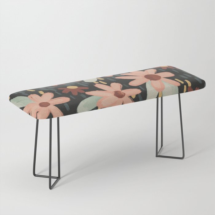 Kate Floral Dark Pattern Bench Gallery Image 1